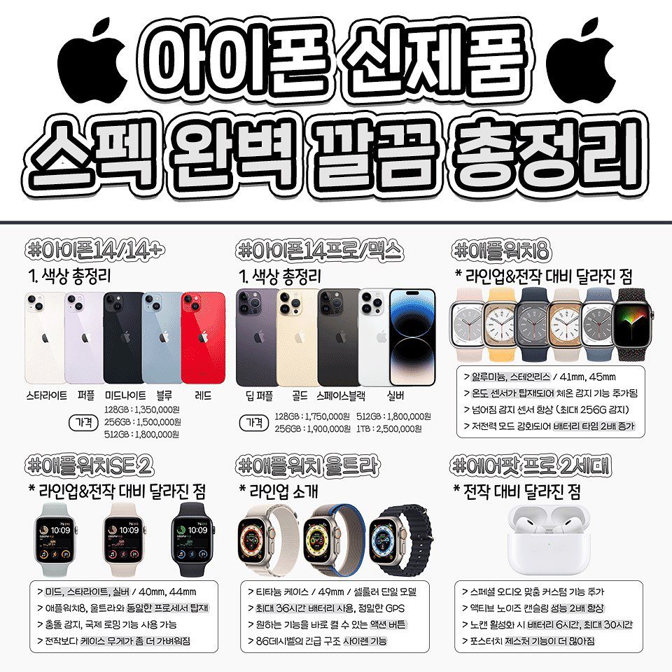 오늘 출시된 애플 신제품 스펙 총정리